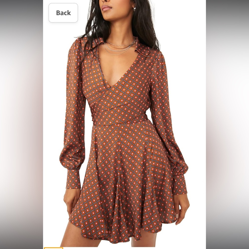 Free people it takes two long sleeve mini dress